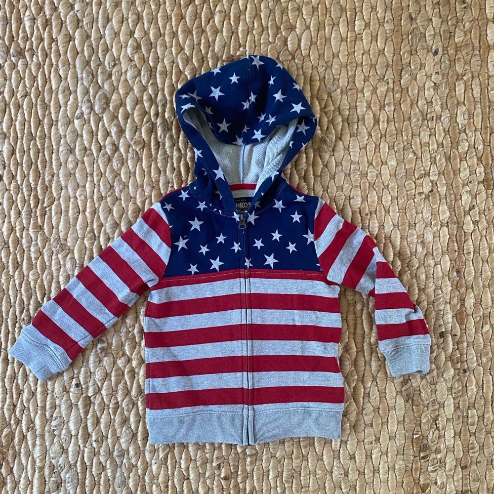 USA zip up hoodie sweatshirt